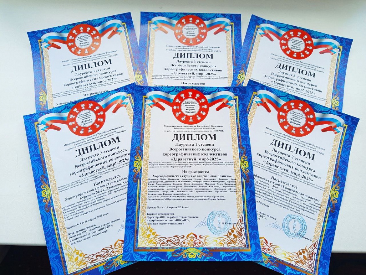 Всероссийский конкурс хореографических коллективов "Здравствуй, мир! - 2025"