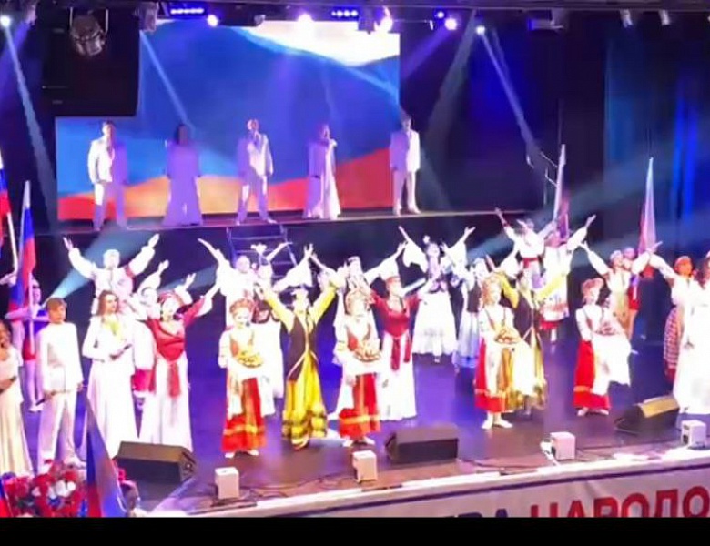 Юные танцоры ДЮЦ "НА КОМСОМОЛЬСКОЙ" приняли участие в открытии Года единства народов России