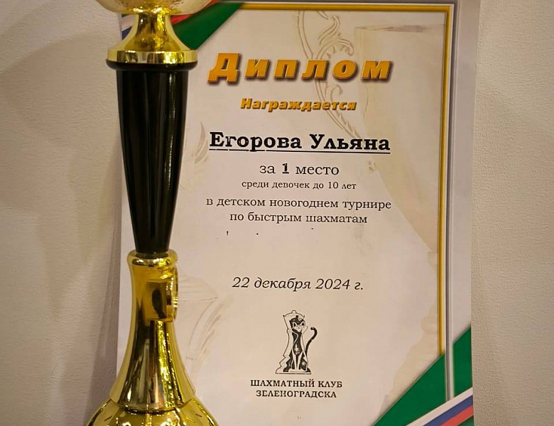 Новогодние победы шахматистов на турнире