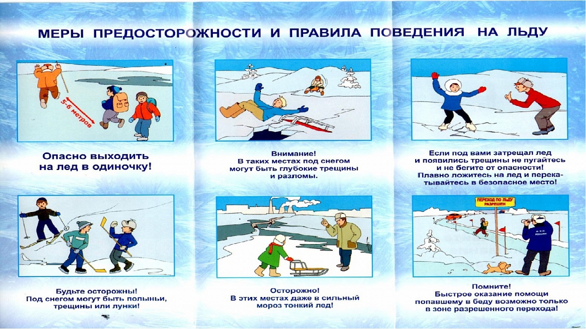 Меры безопасности и правила поведения на водных объектах в зимний период